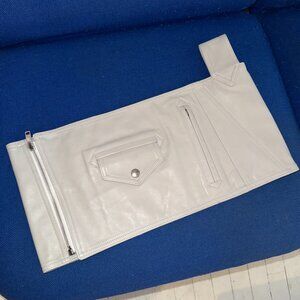 Celine Rare Runway Leather Microskirt